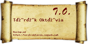 Török Oktávia névjegykártya
